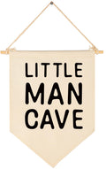 Little Man Cave-Wall Decor Gifts for Baby Boys Kids-Canvas Hanging Flag Pennant Banner Wall Decor Gifts for Nursery Homeschool B