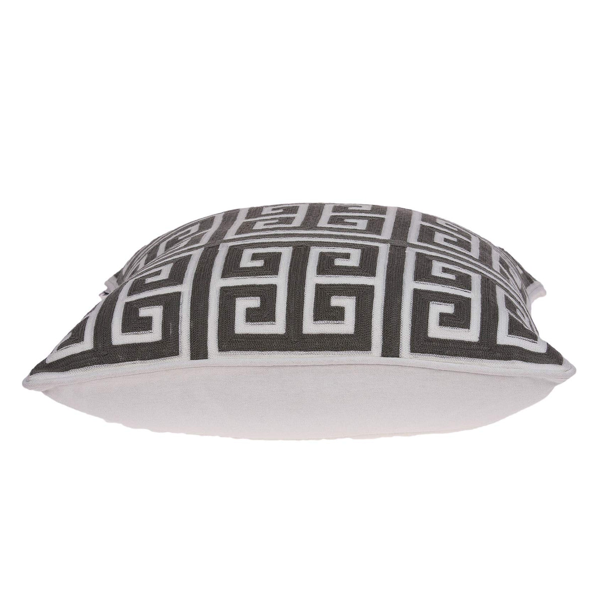 20' X 7' X 20' Cool Transitional Gray and White Pillow Cover with Poly Insert