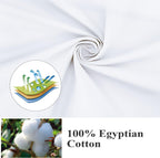 4 Pack Pillow Protector Queen Size 100% Egyptian Cotton Pillow Covers, 400 Thread Count Sateen Weave Cooling Pillow Cases With Z