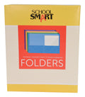 School Smart 2-Pocket Folders, Assorted Colors, Pack Of 25 - 084900