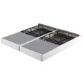 Zinus 7.5 Inch Box Spring with Cover, No Assembly Mattress Foundation, Sturdy Metal Structure, Split Cal King, White