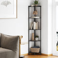 SUNMORY 5 Tier Corner Shelf Stand, Industrial 65 Corner Shelves Display Shelf for Living Room Decor, Wall Corner Bookshelf Multi