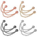 8pcs Multi-Function Magnetic Clothing Clips, Magnetic Button Clips with Chain Widely Used Magnet Clothing Pins Pant Waist Tighte