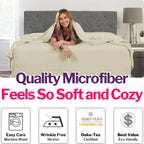 Extra Deep Pocket Twin Bed-Sheets - 3-Piece Includes: 18   -21    Inch Super Extra Deep Pocket Fitted Sheet - Oversize Flat Shee