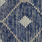 Kosas Home Reign 60 X 96 Diamond Wool & Cotton Area Rug In Indigo
