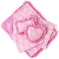 BABESIDE 4 Pcs Baby Doll Blankets Set for 1722 Inch Baby Dolls