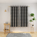 Natus Weaver Buffalo Check Curtains 45 Inches Long Basement Black And White Gingham Plaid Kitchen Window Curtain Panels Living R