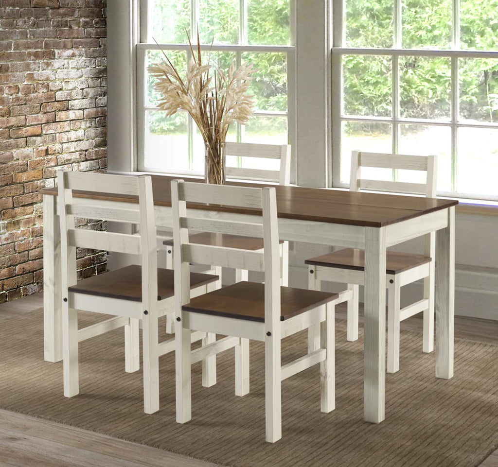 American Furniture Classics Cottage Series Dining Chairs, Distressed White