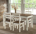 American Furniture Classics Cottage Series Dining Chairs, Distressed White