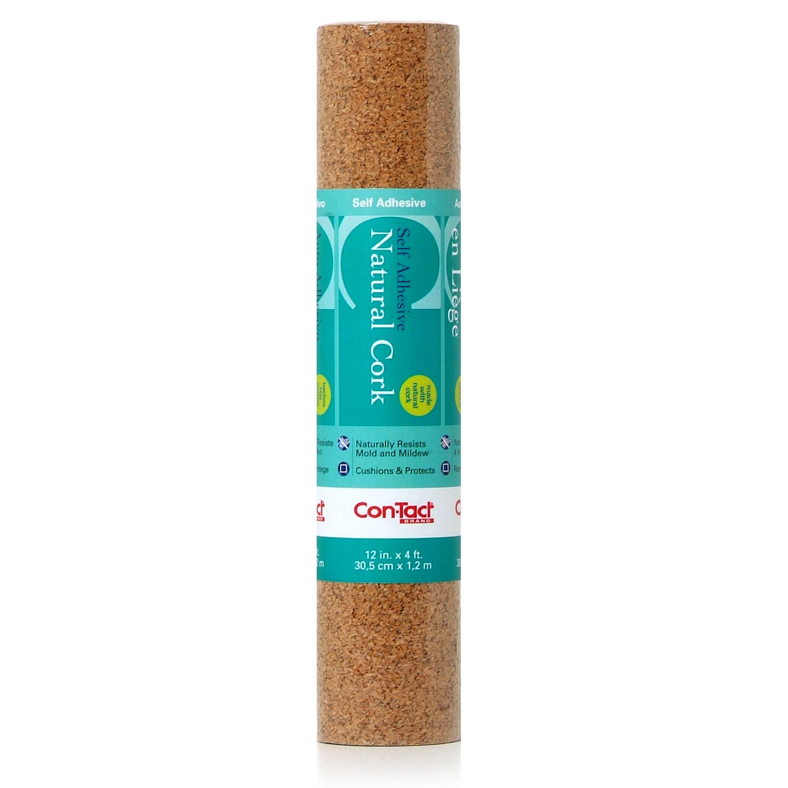 Con-Tact Brand Cork Roll, Self-Adhesive, 12 x 4