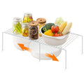 Ravinte 1 Pack Freezer Shelf Organizer, Expandable Cabinet Storage Shelf with Rustproof Metal Wire, Adjustable Kitchen Cabinet O