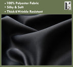 Pi Blackout Curtains 84 Inches Length,Grommet Doorway Privacy Thermal Insulated Room Darkening Light Blocking Vertical Curtains For Living Room/Bedroom/Sliding Door/Patio 1 Panel (Black,W52Xl84)
