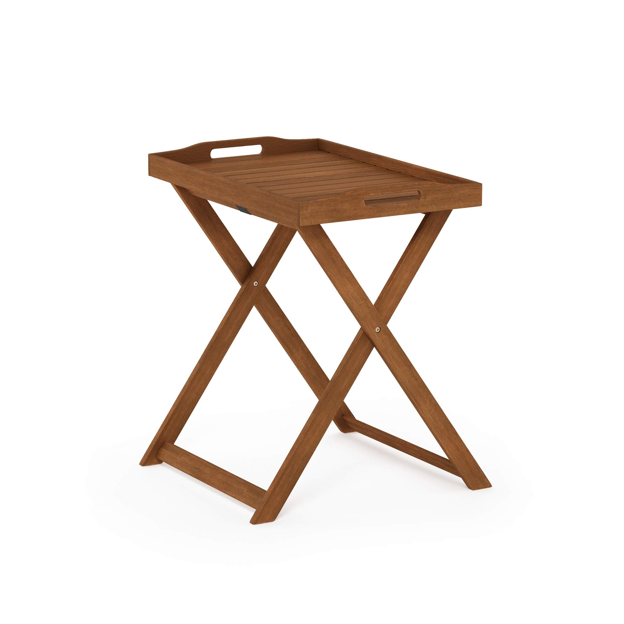 Furinno Fg19557 Tioman Outdoor Hardwood Tray Table Large, Natural