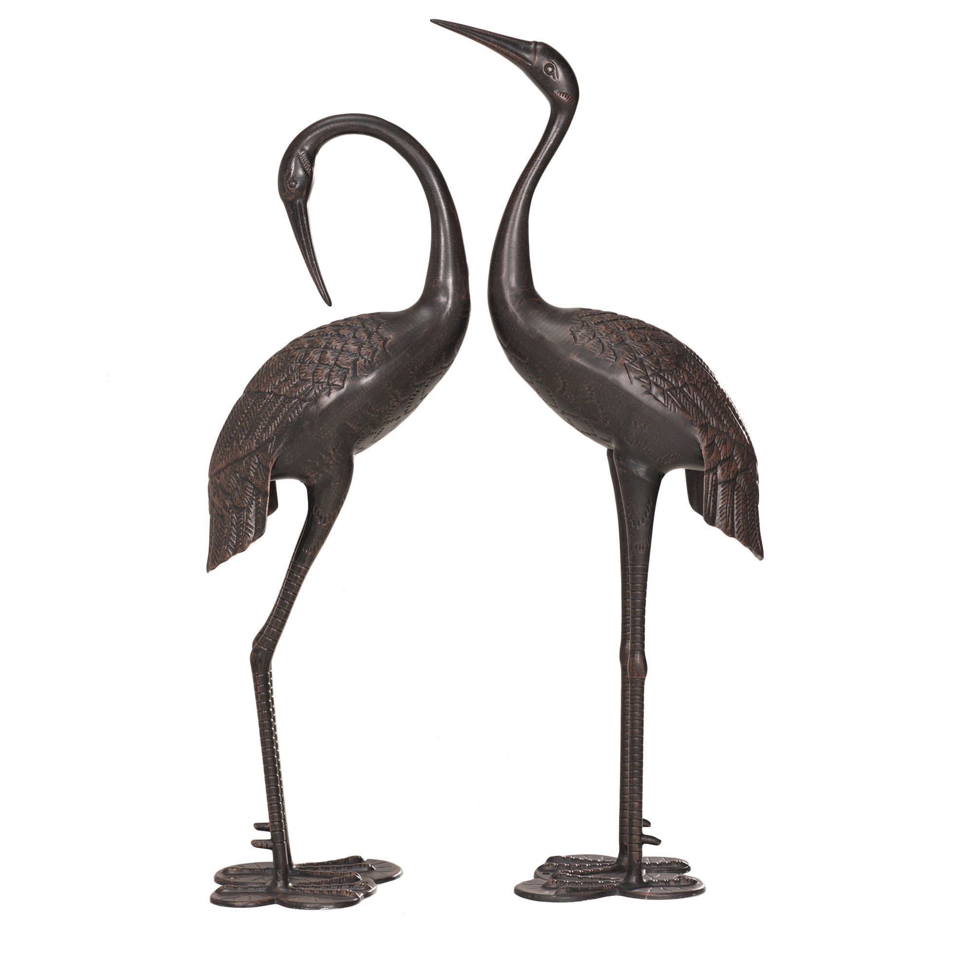 Sunjoy 43 Inch Sculptured Cranes in Bronze Finish