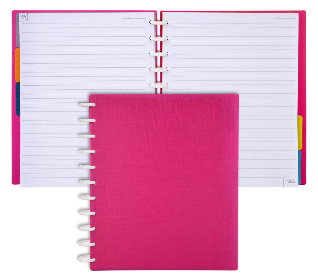 Talia Discbound Notebooks, Planner, Customizable, (90'S Pink, Letter (8.5In X 11In))