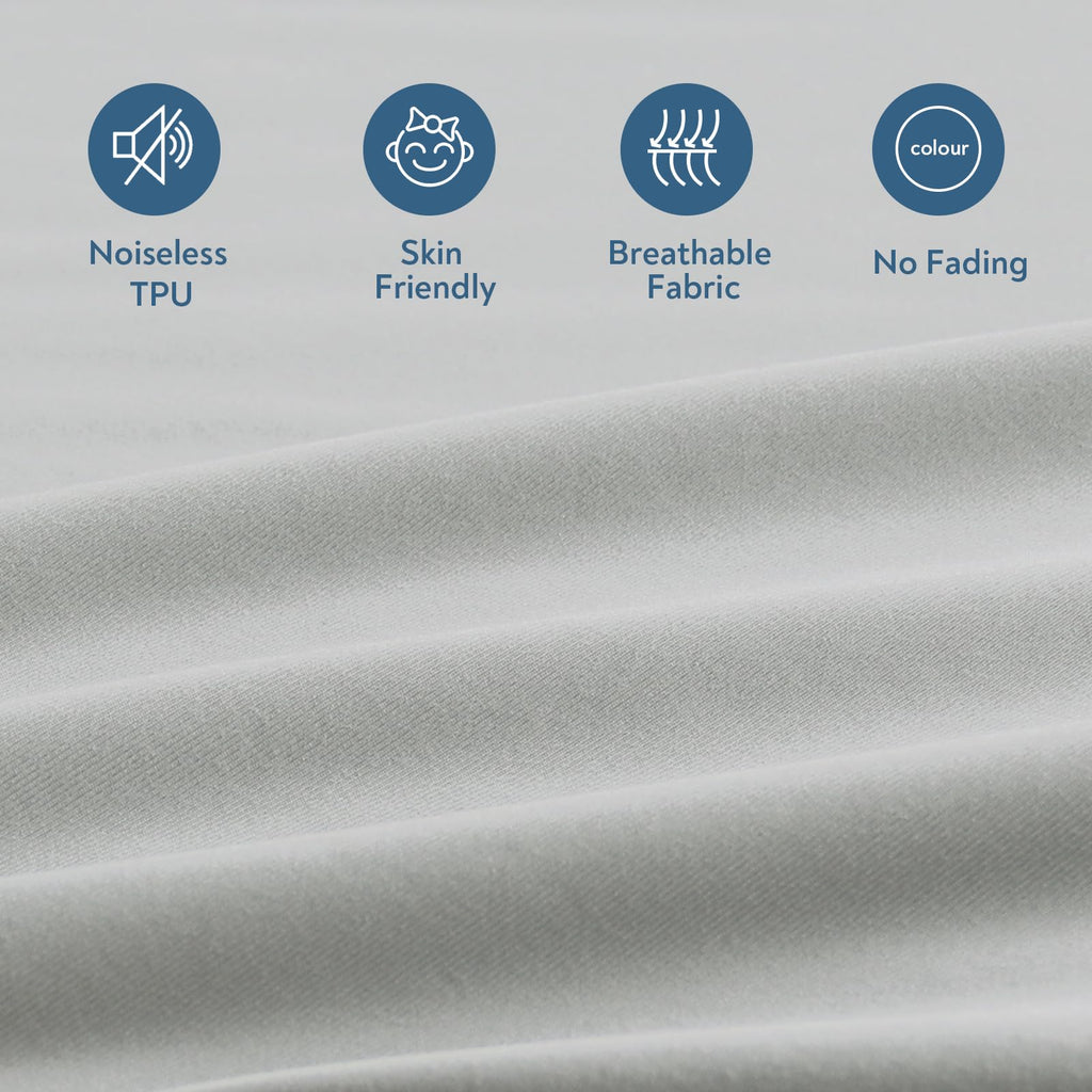 Magik & Kover Queen Mattress Protector Waterproof Cover 2 Pack, Waterproof Bed Queen Fitted Sheet Only, Machine Washable 18'' De