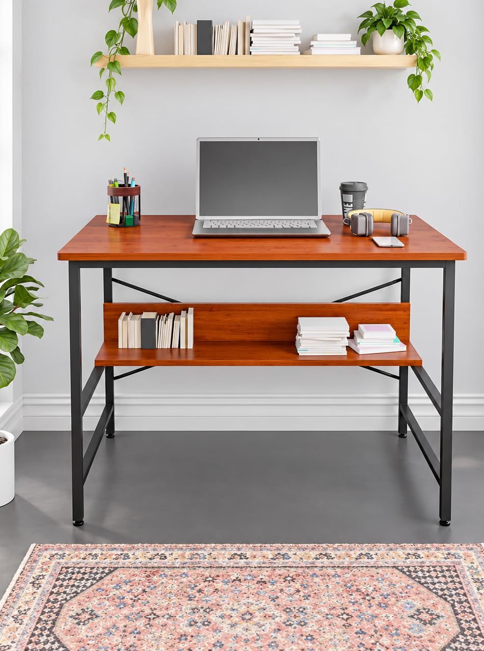 Homiboss Ertiga Computer Table For Home & Office With Open Storage | Study Table For Students | Laptop Desk | Engineered Wood To