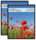 MCS Original Poster Frame 16x20 Black Lightweight Vertical & Horizontal Wall Hanging Large Picture Frame for Posters, Art Prints