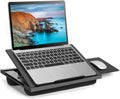 Adjustable Lap Desk - With 6 Adjustable Angles, Detachable Mouse Pad, & Dual Cushions Laptop Stand For Car Laptop Desk, Work Tab
