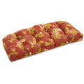 Blazing Needles Outdoor Rounded Back Loveseat Cushion, 42 x 19, Passion Ruby
