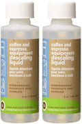 Urnex Biocaf Espresso Descaling Solution 4 Ounce (2 Single Bottles) Safe to use with Keurig, Delonghi, Nespresso, Ninja, Hamilto