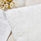 Nordeco Home Luxury Soft Faux Fur Fleece Cushion Cover Pillowcase Decorative Throw Pillows Covers, No Pillow Insert, 12'' X 20''