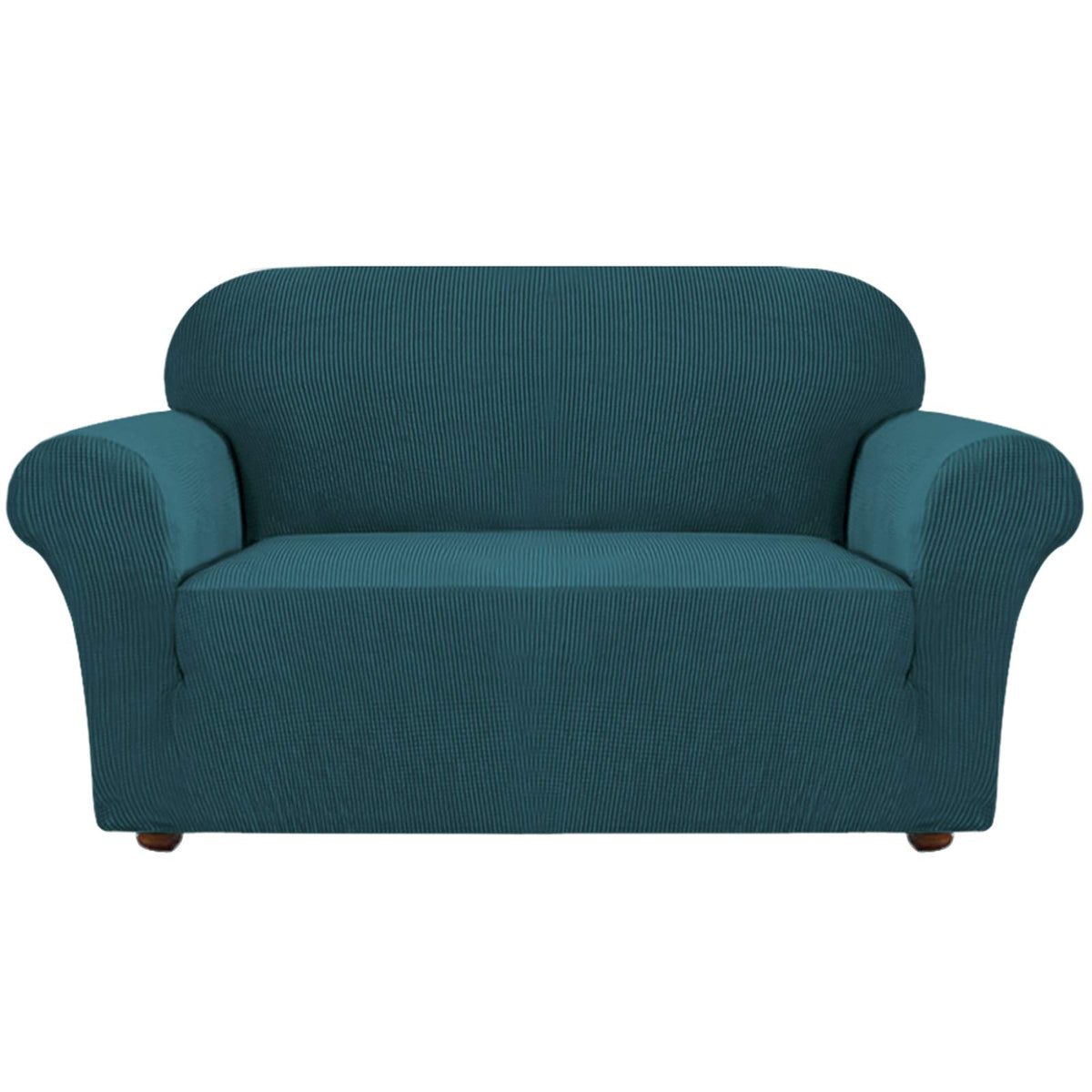 Turquoize Stretch Sofa Slipcover Loveseat Cover Couch Covers For 2 Cushion Couch 1 Piece Sofa Slipcover For Living Room With Jac