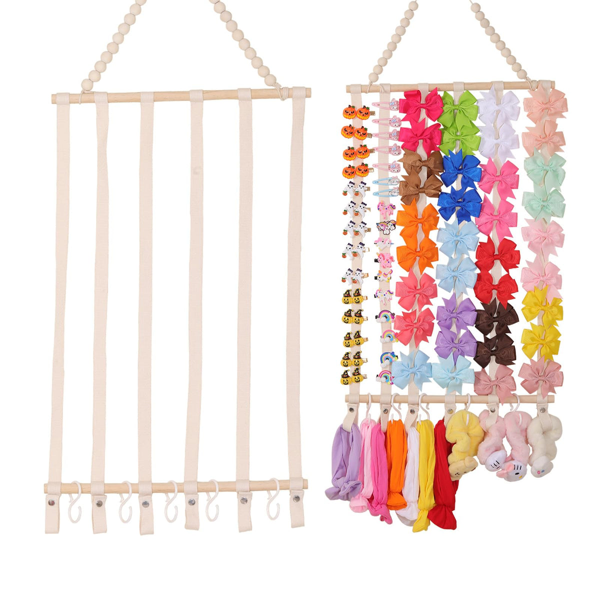 Yocity Bow Organizer For Girls Baby Headband Holder Bow Holder For Girls Hair Accessory Storage Headband Organizer For Girls Wal