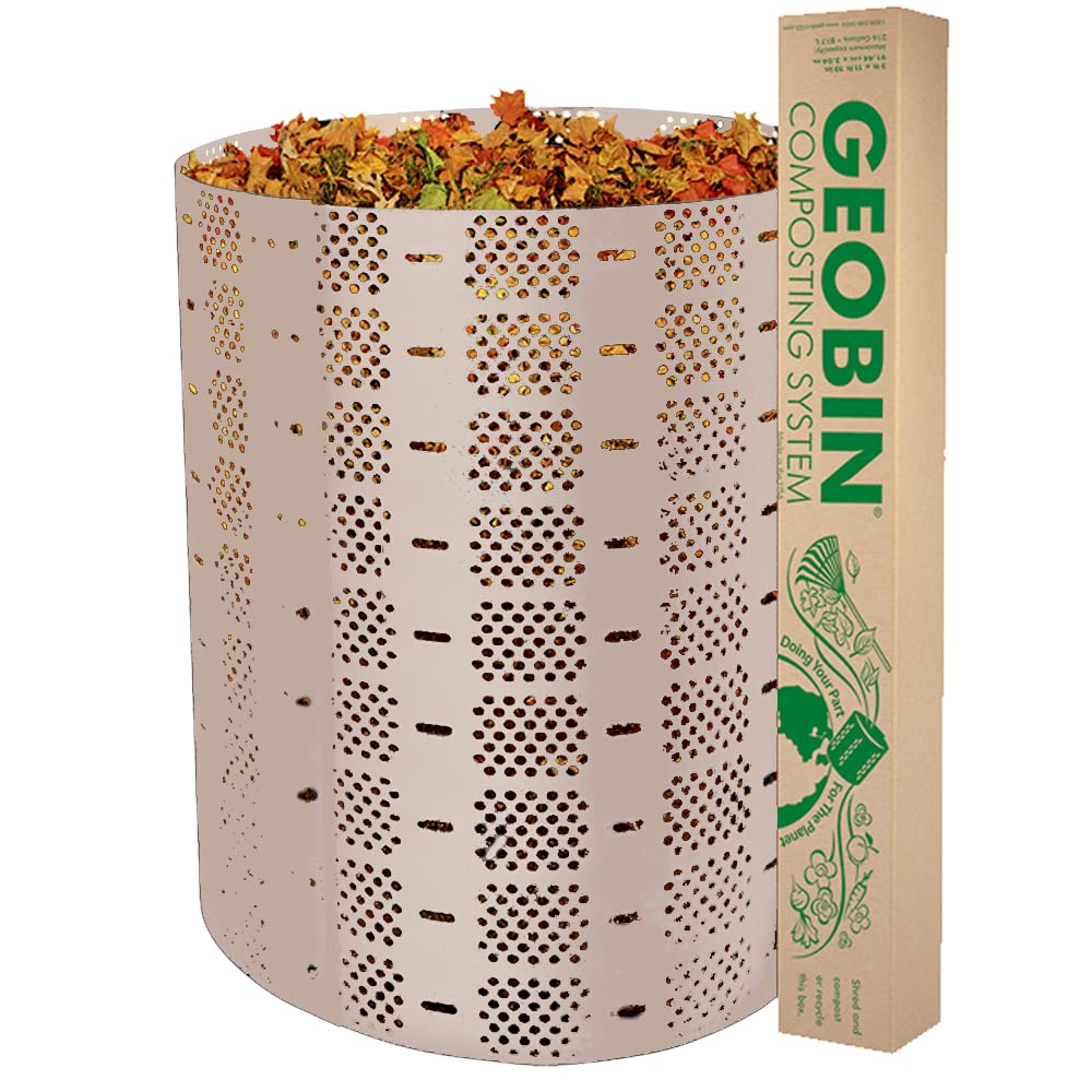Compost Bin By Geobin - 246 Gallon, Expandable, Easy Assembly, Made In The Usa (Tan)