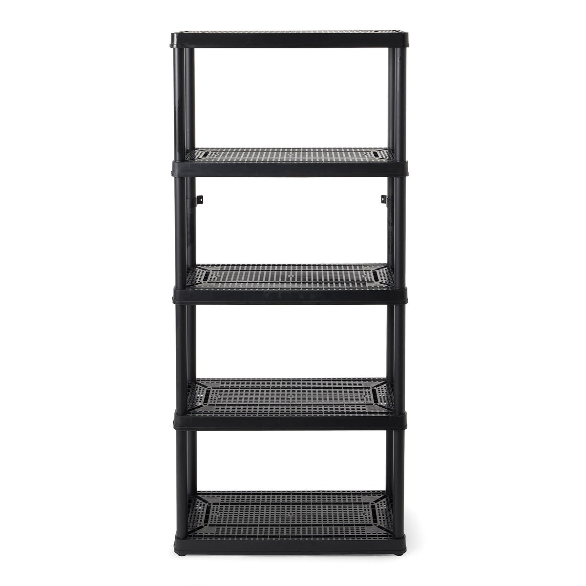 Gracious Living 5 Shelf Fixed Height Ventilated Medium Duty Storage Unit 14 x 32 x 72 Organizer System for Home, Garage, Basemen