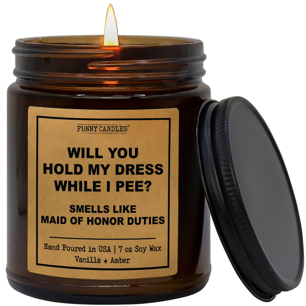 Maid of Honor Proposal Gifts| Gifts for Women Friends | Will You Hold My Dress While I Pee? | Bridal Party Gifts | Gifts for Wed
