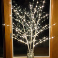 Bexdir Lighted Birch White Branches for Vase 33IN 180LED with Timer Plug in, Artificial Tree White Birch Twig for Christmas Home