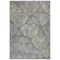 Alora Decor Euphoria 9' X 12' Damask Distress Gray/Gray/Rust/Blue Hybrid Rug