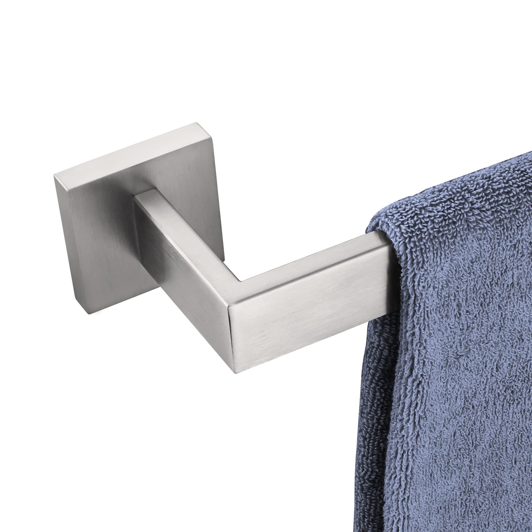 KOKOSIRI 20-Inch Single Towel Bar, Bathroom Kitchen Towel Holder, Wall Mounted SUS304 Stainless Steel Towel Rack, Brushed Nickel