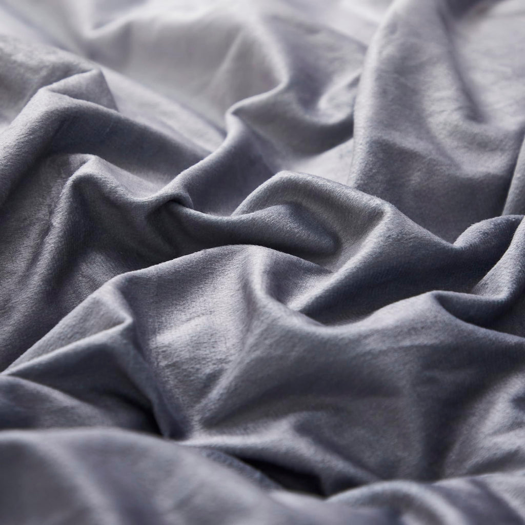 Karever Gray White Gradient Comforter Set Queen Gray Velvet Bedding Comforter Modern Plain White And Deep Gray Gradient Soft Qui