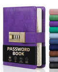 Wemate Password Book With Lock With Alphabetical Tabs 600+ Password Space,Password Organizer Logbook With Lock, Password Keeper