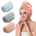 CZZXI 3 PCS Microfiber Hair Towel, Hair Wraps for Women Wet Hair, Fast Drying Hair Turban, Anti Frizz Head Towels Wrap for Curly