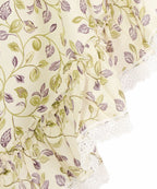 Ellis Curtain Clarice 52-By-12 Inch Ruffled Valance, Violet