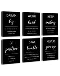???????????? Inspirational Office ???????????? Wall Art Motivational Wall Decor Quotes Wall Art for Living Room Encouraging Canv