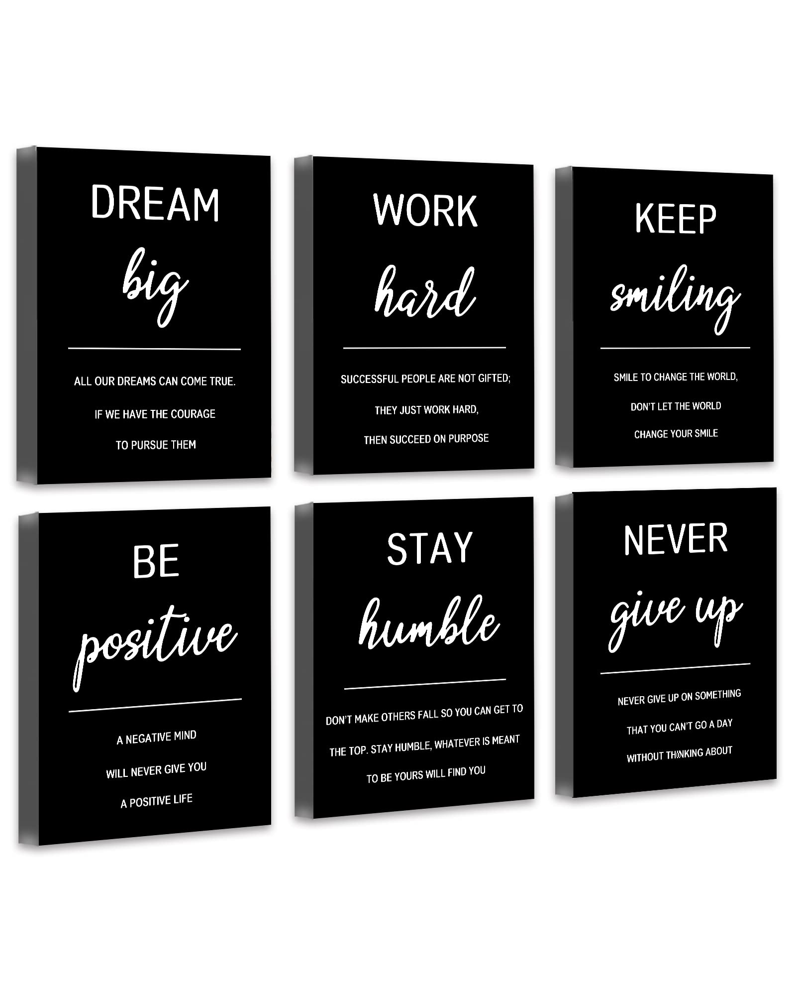 ???????????? Inspirational Office ???????????? Wall Art Motivational Wall Decor Quotes Wall Art for Living Room Encouraging Canv