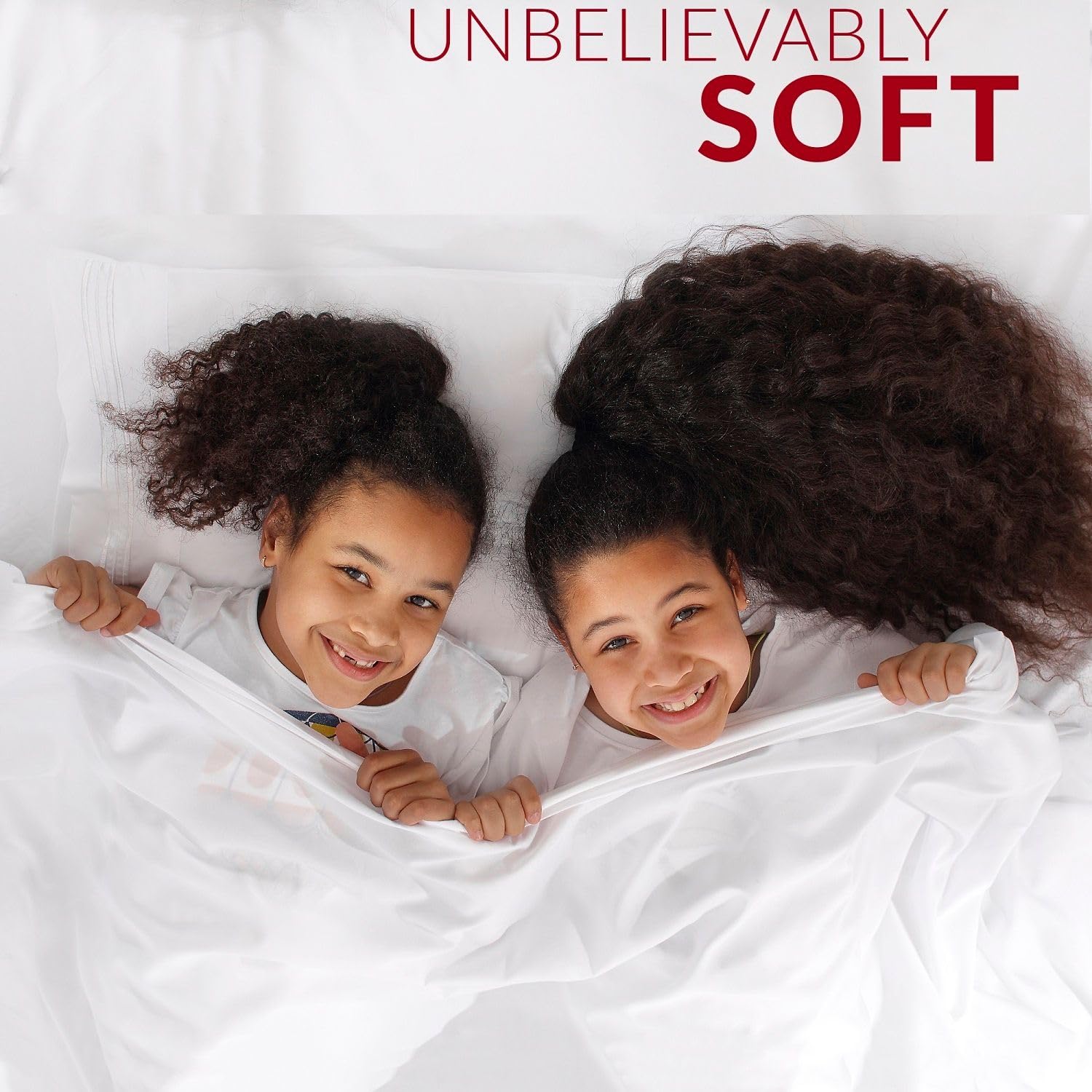 Mellanni California King Sheets Set - 4 Pc Iconic Collection Bedding Sheets & Pillowcases - Hotel Luxury, Extra Soft, Cooling Be