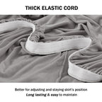 Niceec Sofa Cover Super Soft 1-Piece Light Grey Sofa Slipcover For Sofas Stretch Universal Spandex Couch Covers For Living Room Easy Fit Washable Furniture Sofa Protector With Skirt
