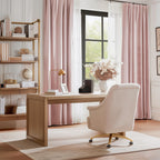 Lazzzy Pink Velvet Curtains Room Darkening Thermal Insulated Curtains 108 Inch Long Window Drapes For Bedroom Living Room Super Soft Luxury Rod Pocket Window Treatment, 2 Panels