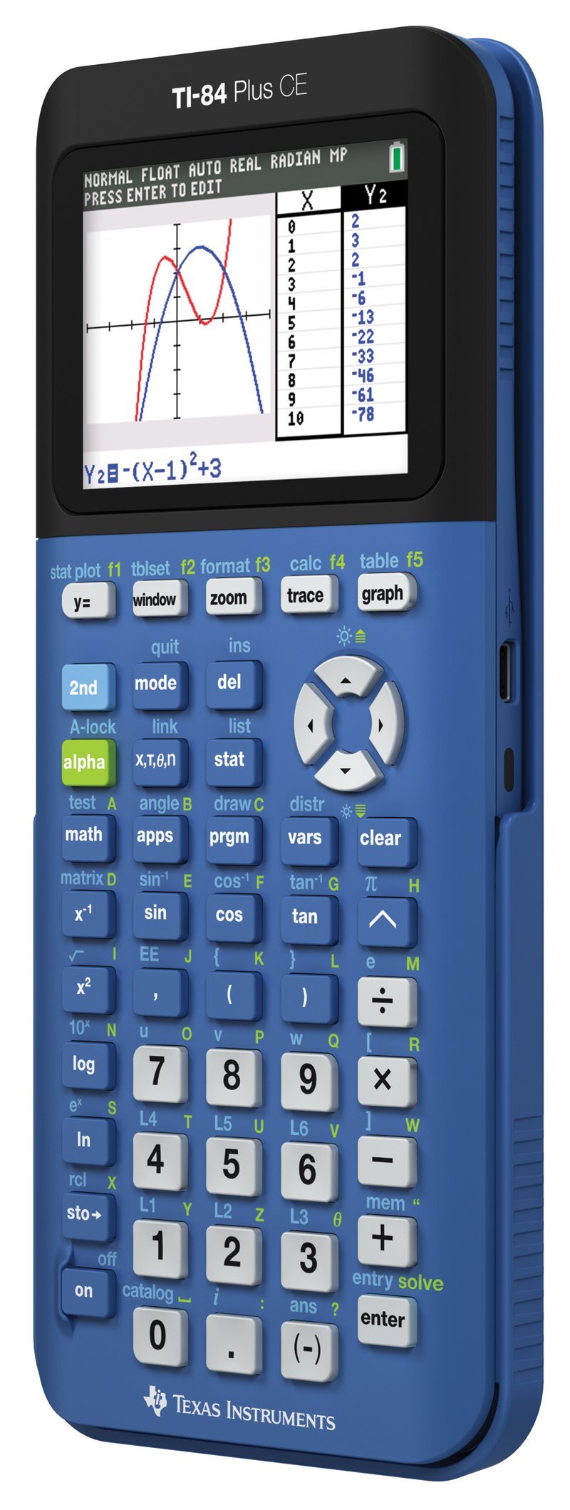 Texas Instruments Ti-84 Plus Ce Blueberry Graphing Calculator