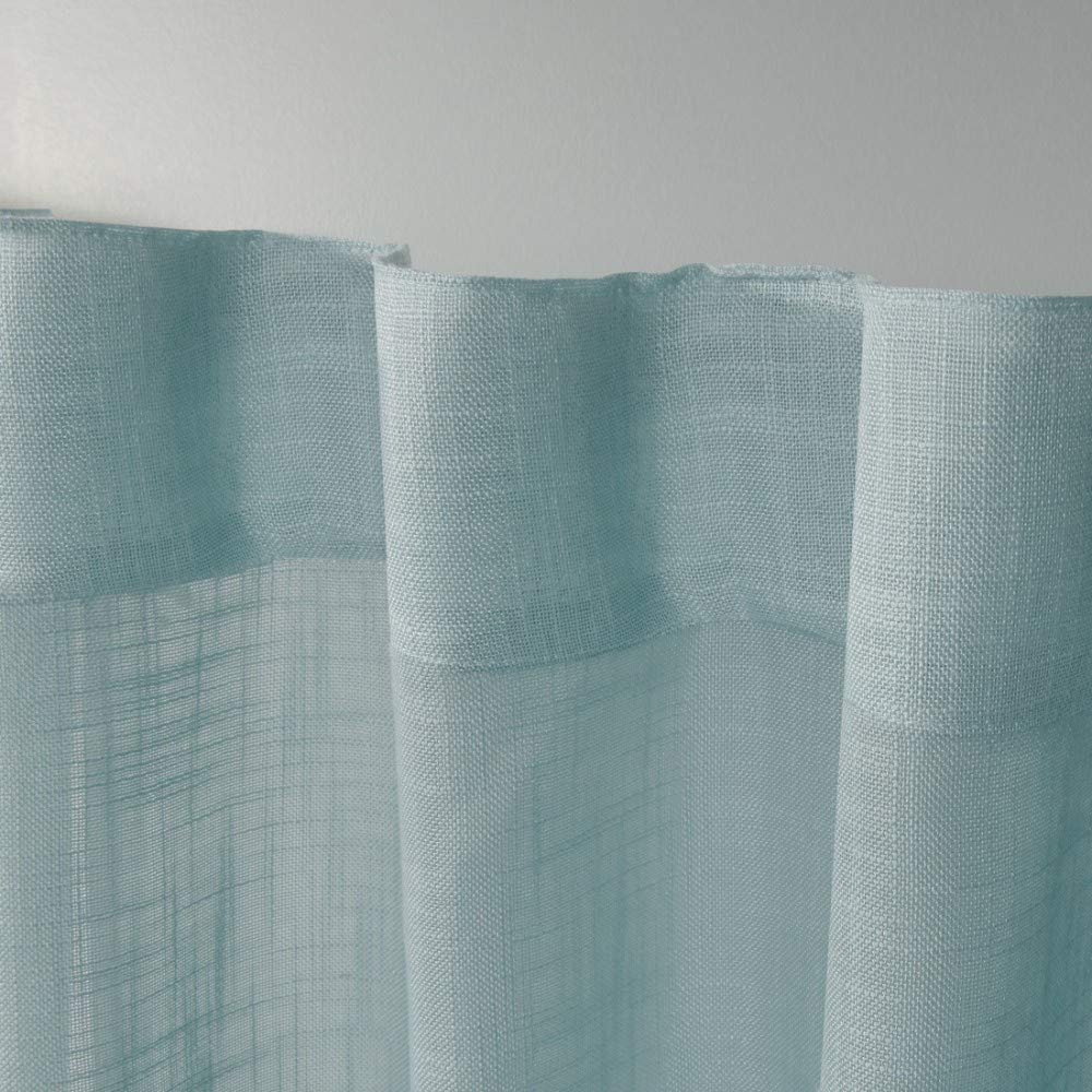 Exclusive Home Curtains Bella Window Curtain Panel Pair With Hidden Tab Top, 54X84, Seafoam, 2 Count