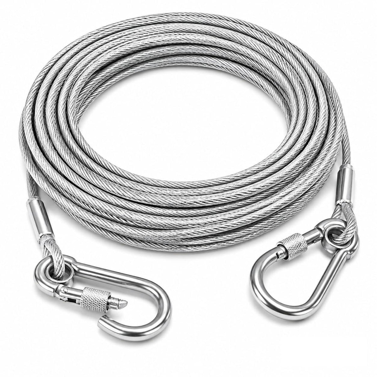 Heavy Duty Steel Clothes Drying Rope 10 Meter With Hooks | RustProof Clothesline For Balcony, Bathroom & Laundry | Durable Indo