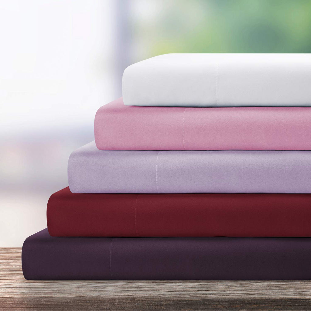 Bysure 6 Pieces Bed Sheets Set(King, Coral) - Super Soft 1800 Thread Count 100% Microfiber Sheets With Deep Pockets, Wrinkle & F