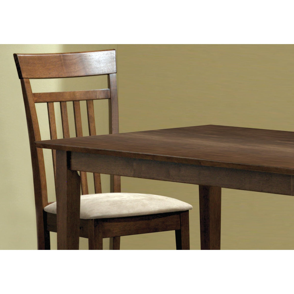 Monarch Specialties I 5 Piece Walnut Dining Set, Brown