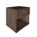 Boyd Sleep Novara, Deep Drawer With Euro Glides And Contemporary Styling, Walnut Nightstand