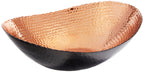 Elegance Oval Bowl, 14.75' x 11', Black/Copper